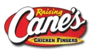 A logo of raising cane 's chicken fingers.